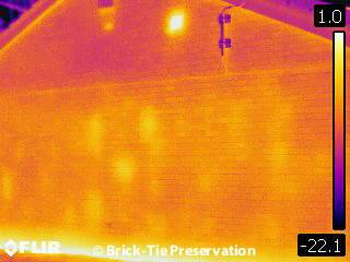 poorly installed cavity wall insulation detected by thermal camera in Leeds