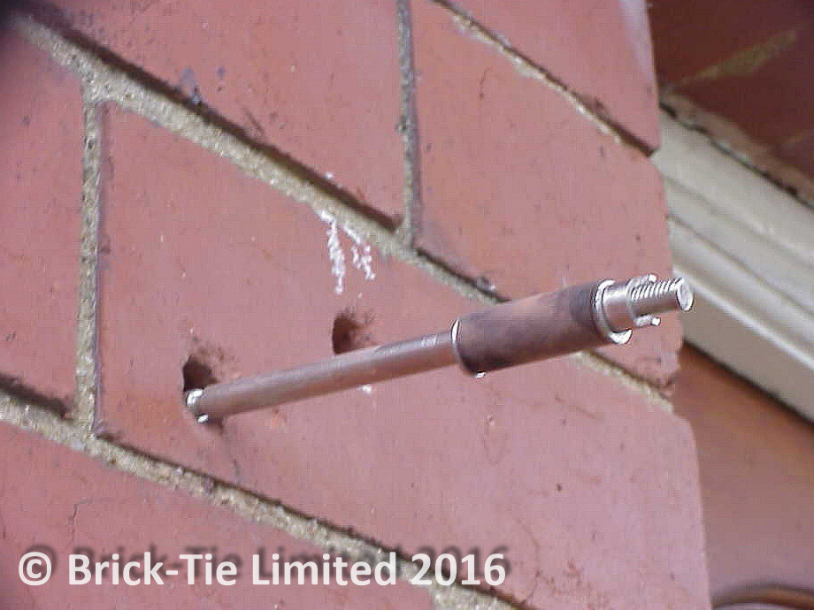 remedial wall tie installation