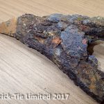 wall tie corrosion and black ash mortar