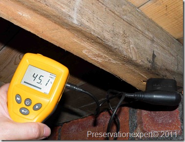 Wet rot moisture content