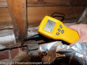 Elecronic moisture meters used by damp specialist