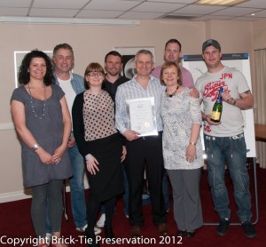 BT Preservation awarded in 2012 for training