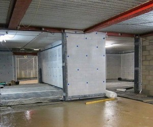 basement waterproofing new build project by Leeds based Deepshield