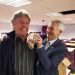 Bryan Hindle and Mike Bromley sample a Saveloy Dip